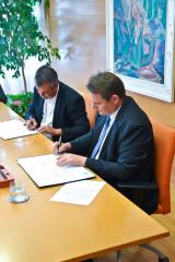 Anton Kladnik in župan mag. Marko Diaci